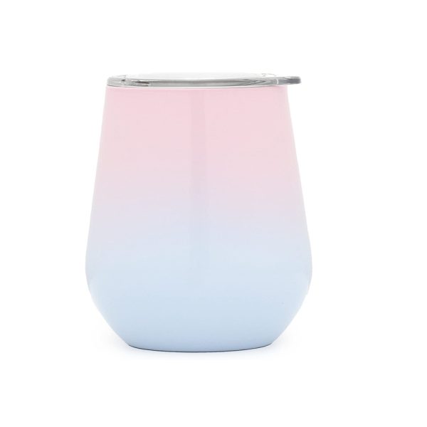 Custom Color Double Walled Egg Shaped Wine Tumbler 3