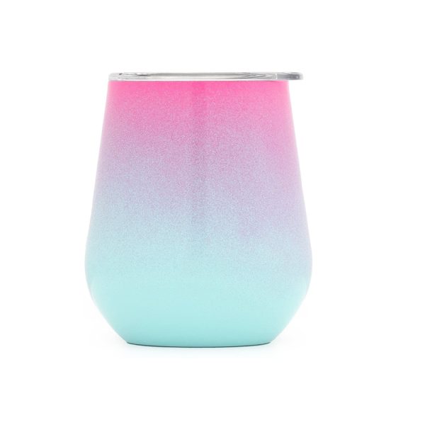 Custom Color Double Walled Egg Shaped Wine Tumbler 4