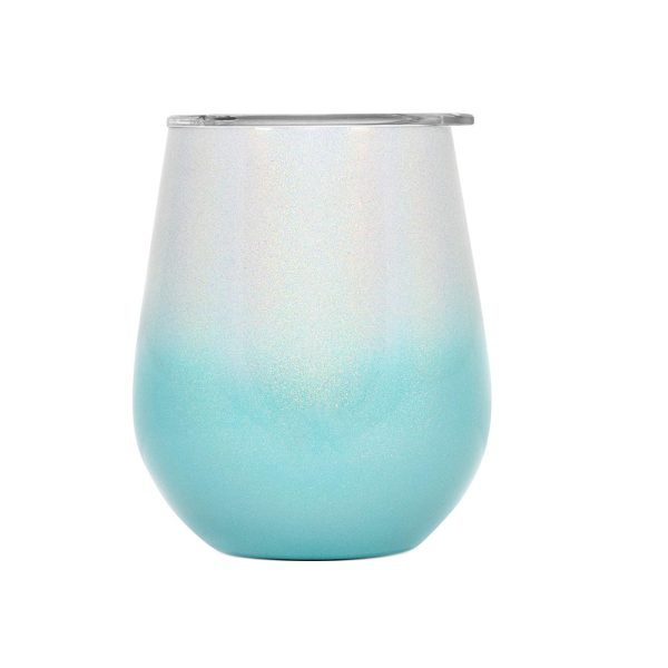 Custom Color Double Walled Egg Shaped Wine Tumbler 5