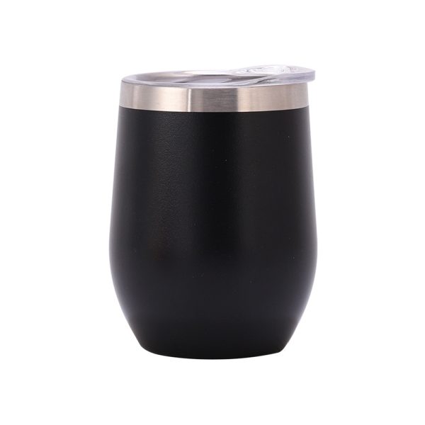 Vacuum Insulated Wine Tumbler Cup Black
