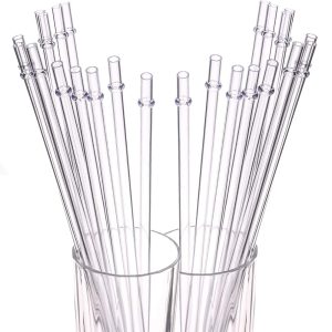 BPA Free Reusable Plastic Acrylic straw with Ring 1