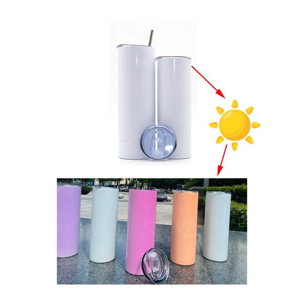 20oz UV Color Changing Sublimation Blank Tumblers (5)