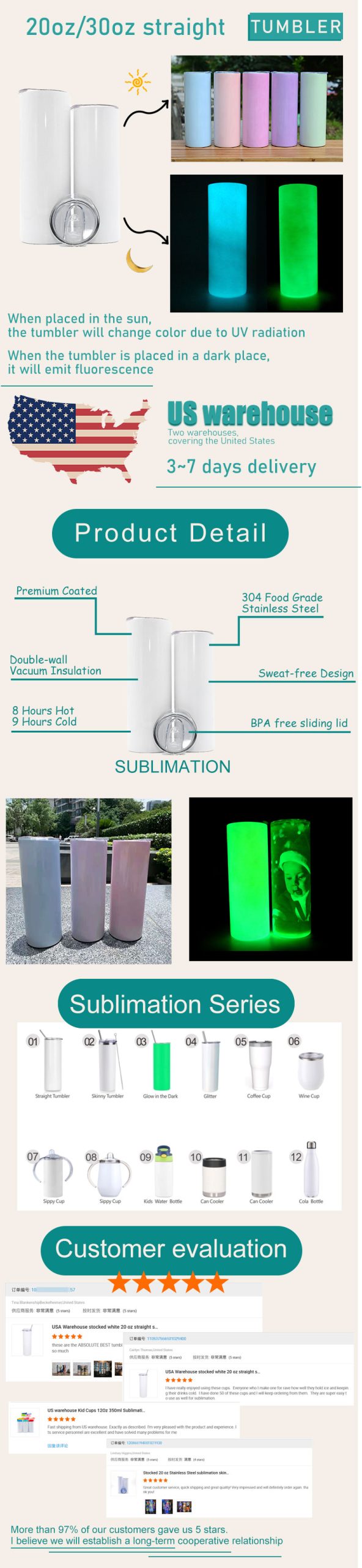 UV Color Change Glow In The Dark Sublimation Tumbler (4)