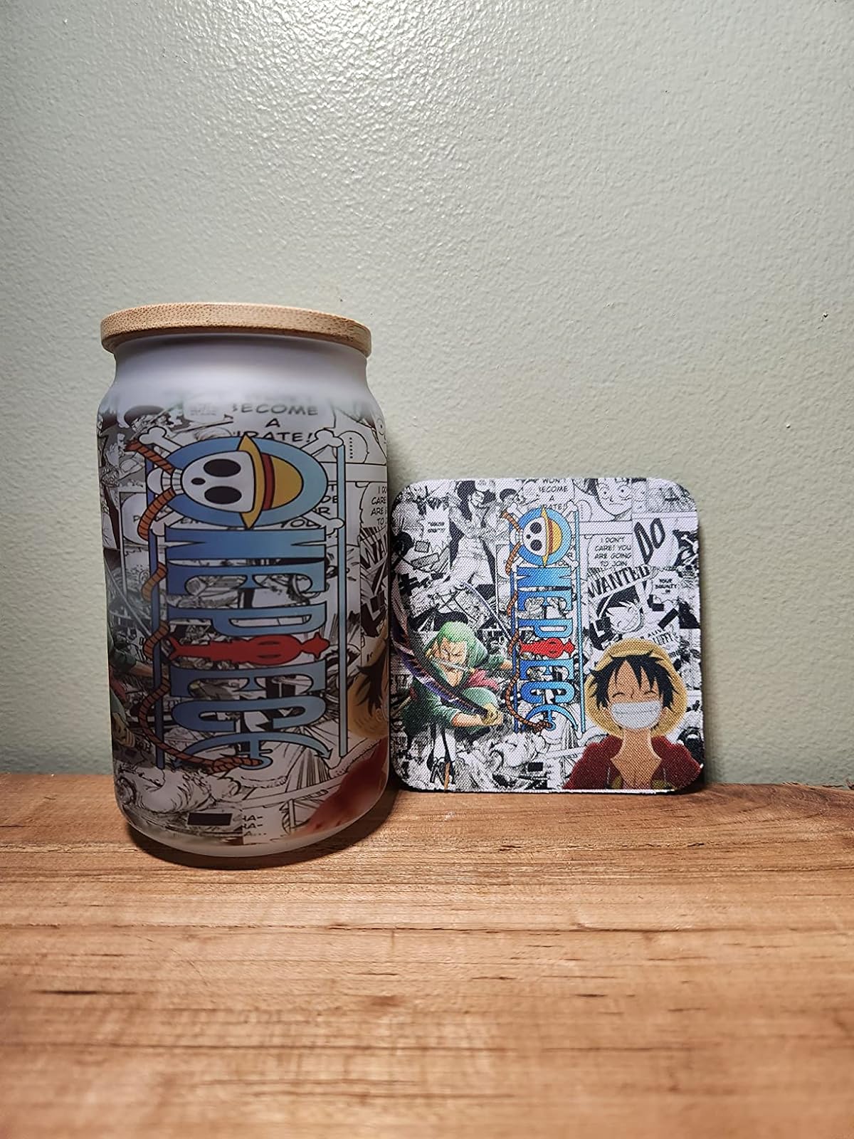16-20 oz Sublimation Glass Cans Beer Cans with Bamboo Lid Glass Straw –  Gl'amourXx Designs