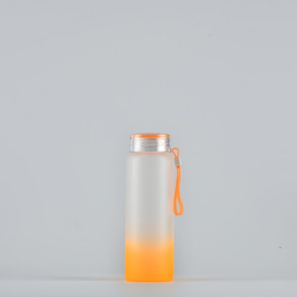 17oz Frosted Gradient Glass Tumbler