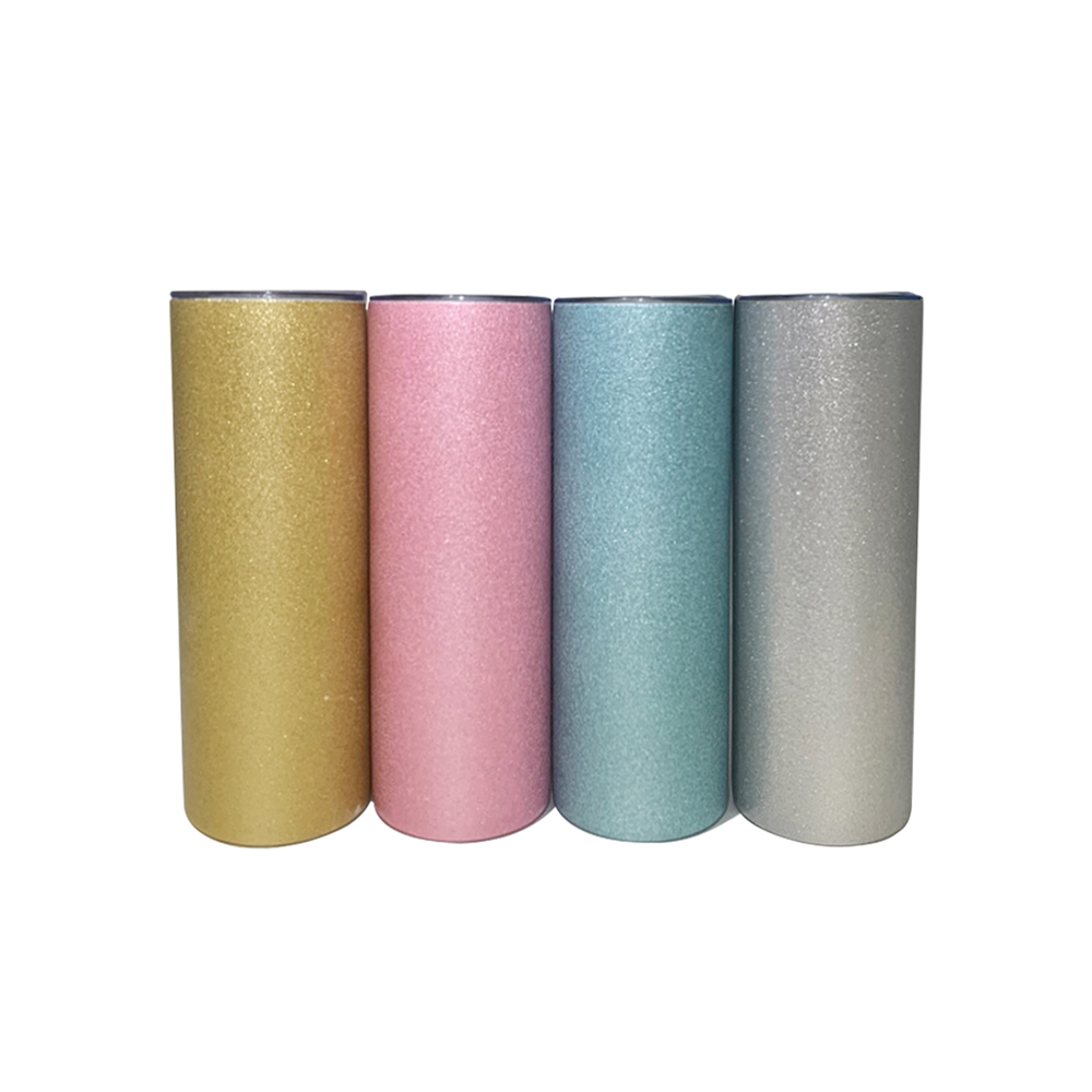 20oz Shimmer Glitter Sublimation Tumblers Stainless Steel Cups