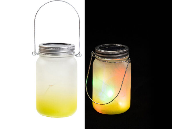 15oz Sublimation Blanks Mason Jar with Lantern Lid and Metal Handle