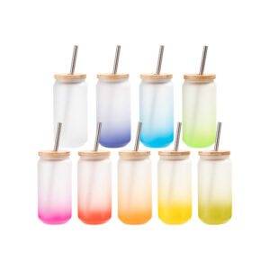 sublimation tumblers gradient glass can