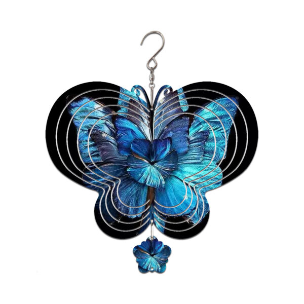 Double-Sided Butterfly Sublimation Blanks Aluminium Wind Spinner