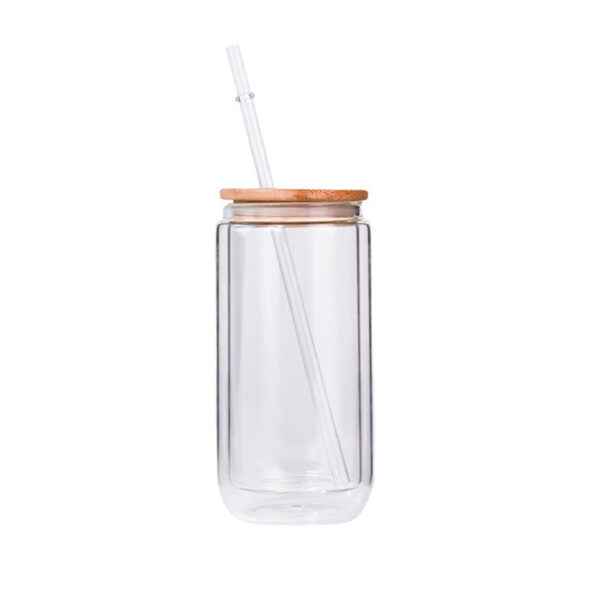 12oz double wall glass can