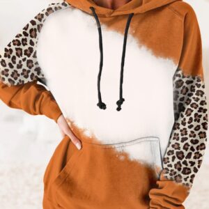 Sublimation Blank Tie Dye Pullover Faux Bleached Hoodies
