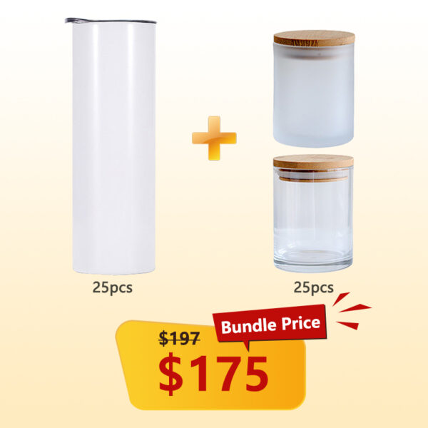 bundle 20oz Tumbler&glass jar price