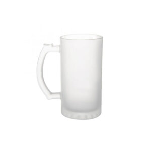 16oz frosted glass cup with handle