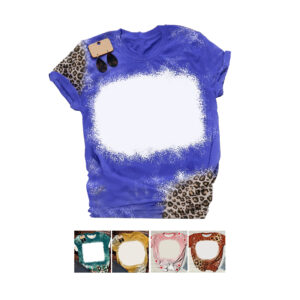 Style F Wholesale Leopard Sublimation T-Shirts Blank
