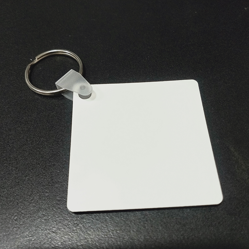 100Pcs MDF Sublimation Blanks Keychain Bulk, Sublimation Keychain Blanks  with Key Ring Double-Sided for DIY