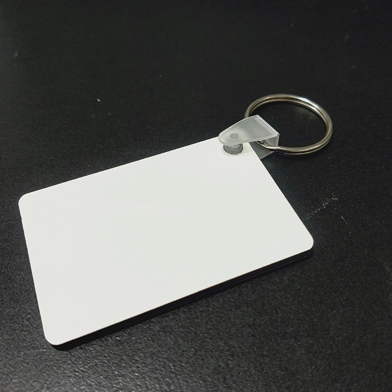 Sublimation Keychain Blanks, DIY XMAS Gift Metal Keychain with Key