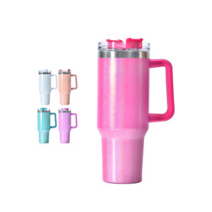 Glitter 40oz Tumbler with Handle