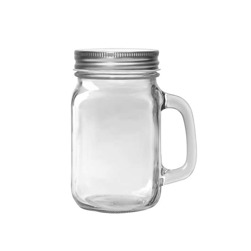 Bulk 15oz Sublimation Mason Cup Gradient Frosted Glass Juice Jar