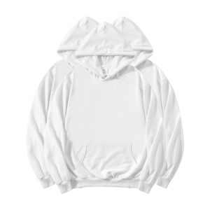 Sublimation Blank White Hoodies
