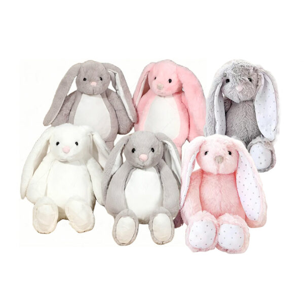 Blank Easter Long Eared Bunny Rabbit Stuffed Doll