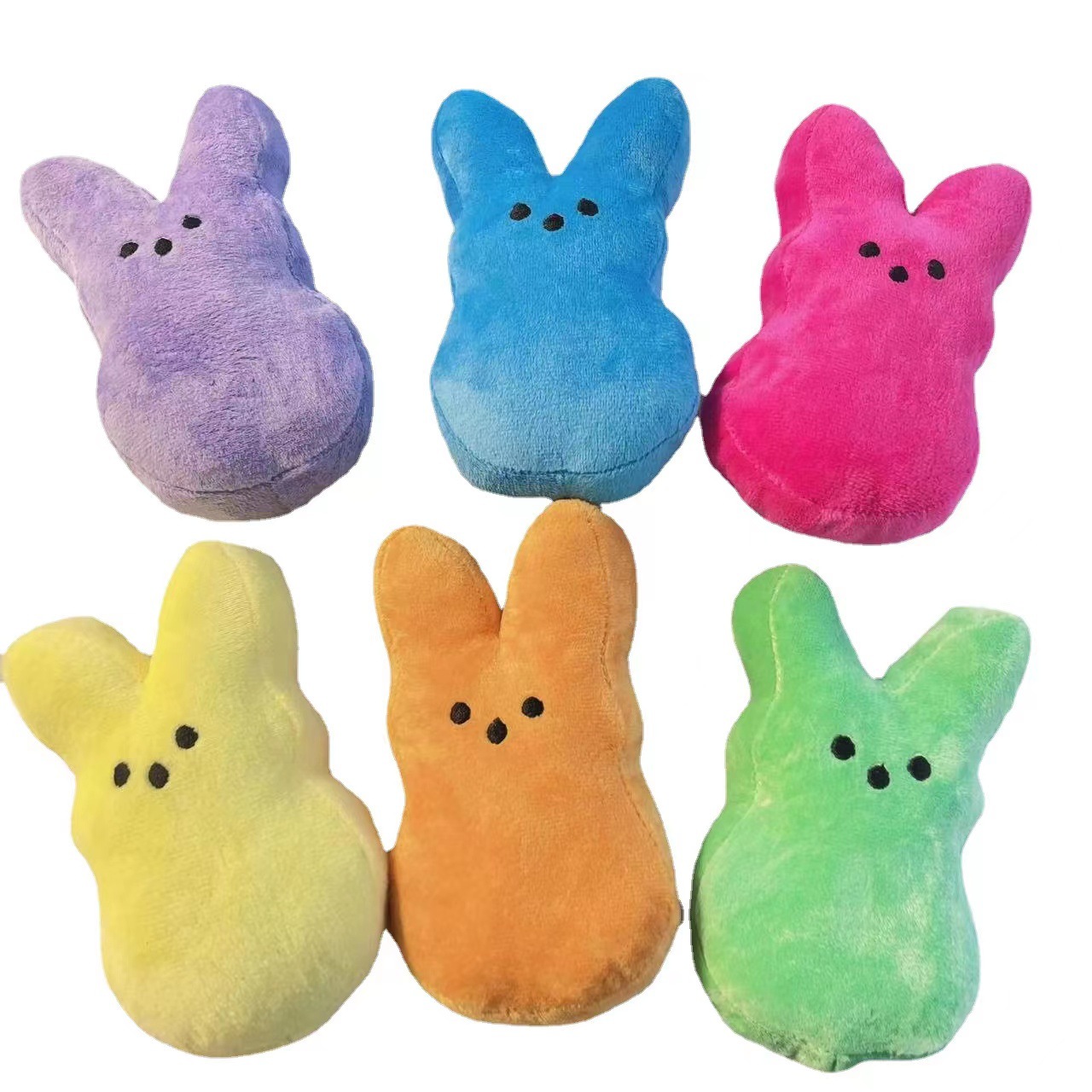 Peep Easter Bunny Doll Soft Plush Stuffed Rabbit Animal Toy