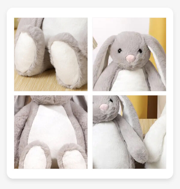 Blank Easter Long Eared Bunny Rabbit Stuffed Doll