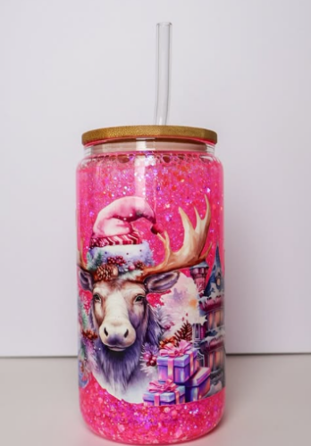 Wholesale Pre-Drilled 12/16/20oz Sublimation Snow Globe Glass Can photo review