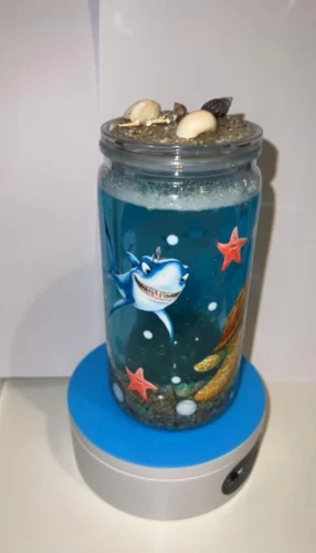Wholesale Pre-Drilled 12/16/20oz Sublimation Snow Globe Glass Can photo review