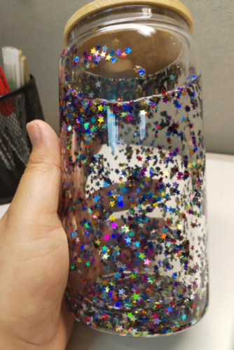 Wholesale Pre-Drilled 12/16/20oz Sublimation Snow Globe Glass Can photo review