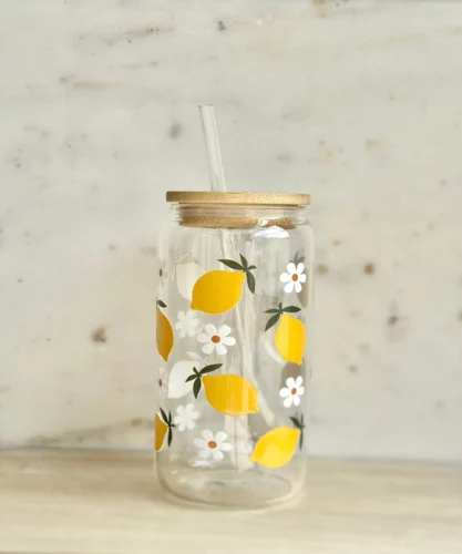 Can Shaped Sublimation Beer Can Glass With Bamboo Lid Wholesale 16/20oz photo review