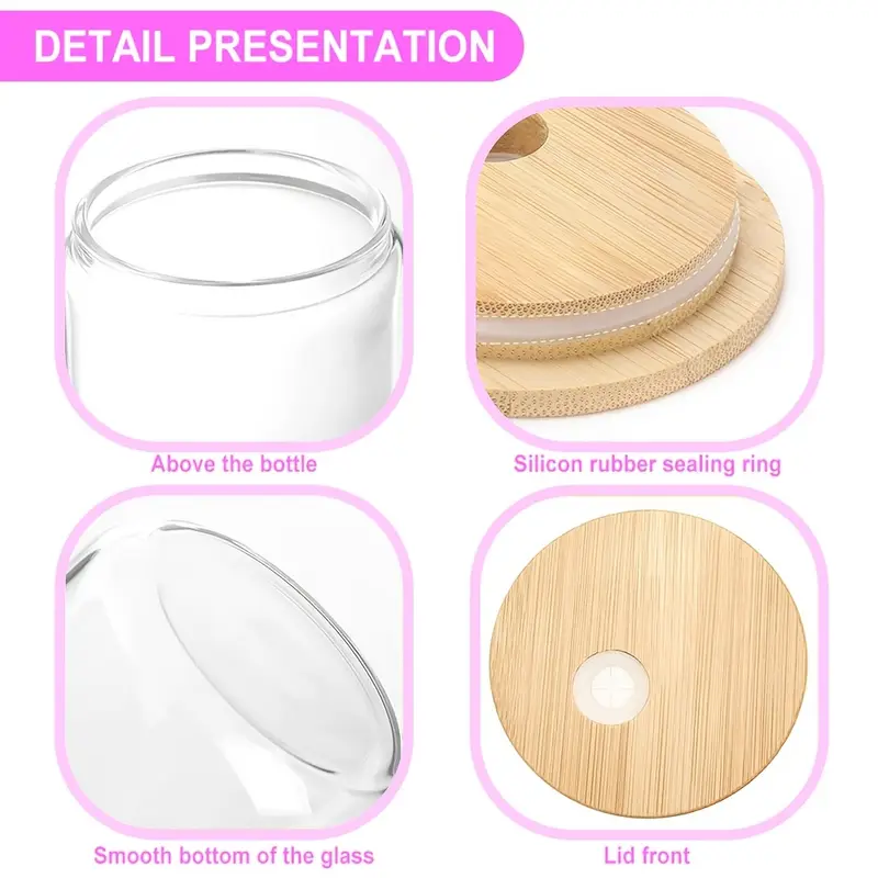 Details of 16/20oz Can Shaped Sublimation Beer Can Glass With Bamboo Lid