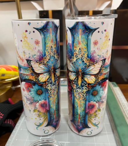 Stainless Steel Double Wall 20oz Skinny Sublimation Tumblers Wholesale photo review