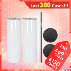 Stainless Steel Double Wall 20oz Skinny Sublimation Tumblers Wholesale