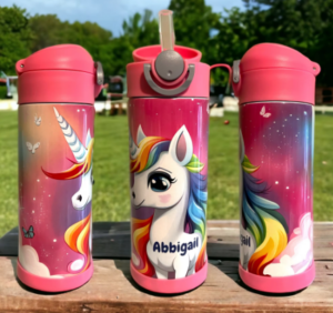 12oz Sublimation Flip Top Tumblers Kids Milk Cup Stainless Steel Water Bottle photo review