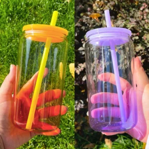 sublimation-transparent-blank-borosilicate-16oz-jelly-ombre-gradient-glass-plastic-can-orange-and-purple