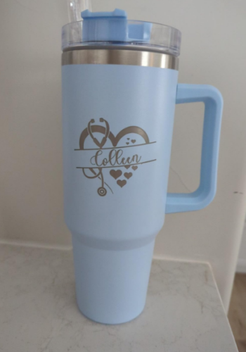 16pcs Adventure Quencher Reusable Insulated Stainless Steel Sublimation 40oz Tumbler with Handle photo review