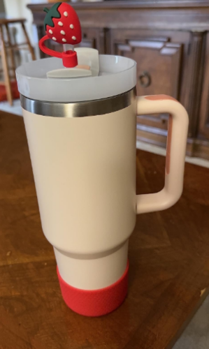 16pcs Sublimation Blank Stanley Dupe 40oz Tumbler with Handle Stainless Steel Car Cup H1.0&2.0 photo review