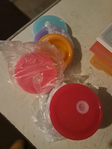 Mixed Colors Plastic Replacement Lids for 16oz Glass Can photo review