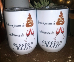 Wholesale 12oz Double Wall Stainless Steel Custom Wine Tumbler Insulated Vacuum Egg Shape Mugs photo review