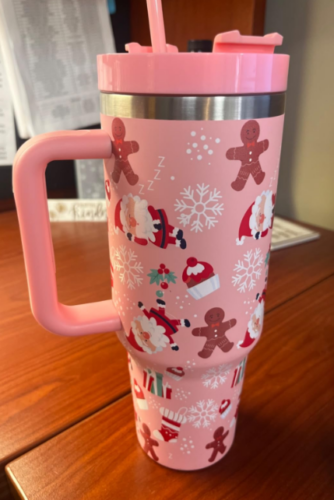 16pcs Adventure Quencher Reusable Insulated Stainless Steel Sublimation 40oz Tumbler with Handle photo review