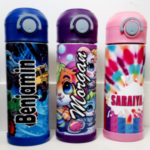 12oz Sublimation Flip Top Tumblers Kids Milk Cup Stainless Steel Water Bottle photo review