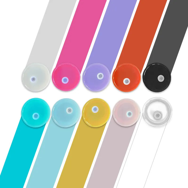 Mixed Colors Plastic Replacement Lids for 16oz Glass Can