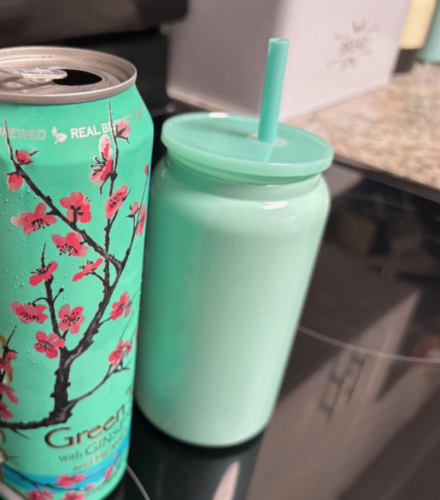 16oz Glossy Sublimation Stainless Steel Soda Beer Can with Colored PP Lids photo review