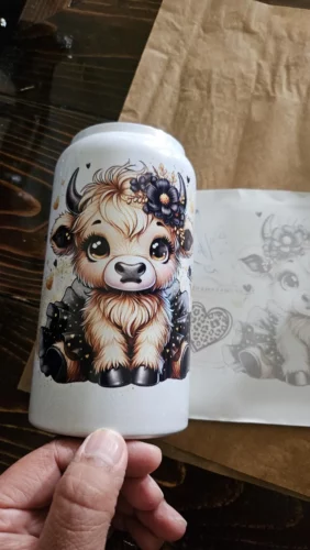 16oz Dark-Colored Sublimation Glass Can with PP Lids 25pcs photo review