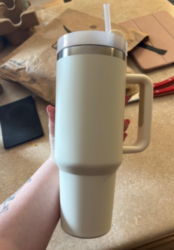 16pcs Sublimation Blank Stanley Dupe 40oz Tumbler with Handle Stainless Steel Car Cup Version 2.0 photo review