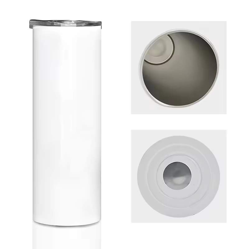 20oz Straight Sublimation Skinny Tumbler with Flat Bottom
