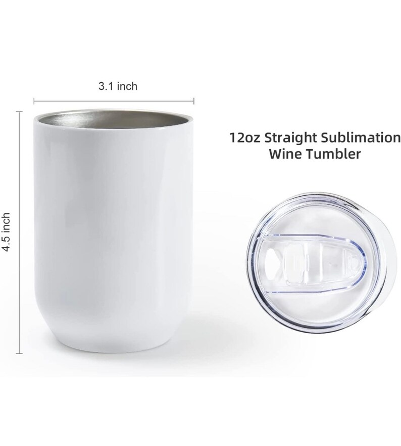 12oz Double Wall Stainless Steel Custom Wine Tumbler Insulated Vacuum Egg Shape Mugs