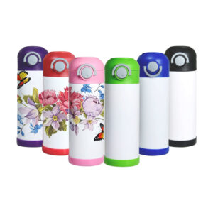 12oz-sublimation-flip-top-tumblers-kids-milk-cup-stainless-steel-water-bottle