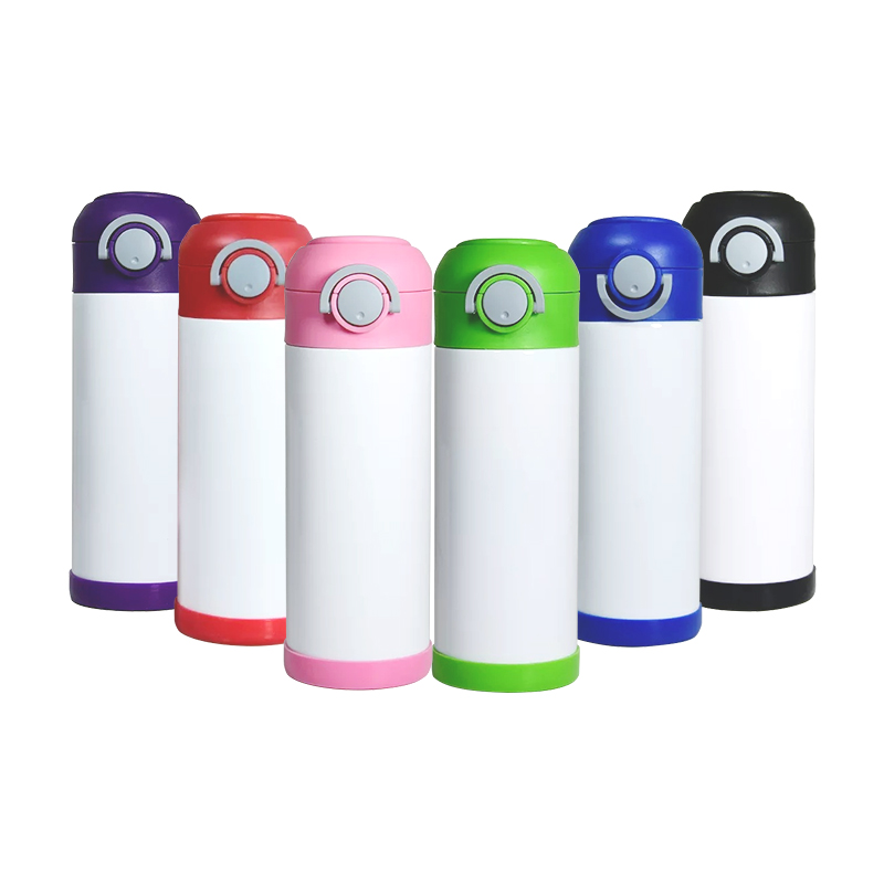 12oz-sublimation-flip-top-tumblers-kids-milk-cup-stainless-steel-water-bottle