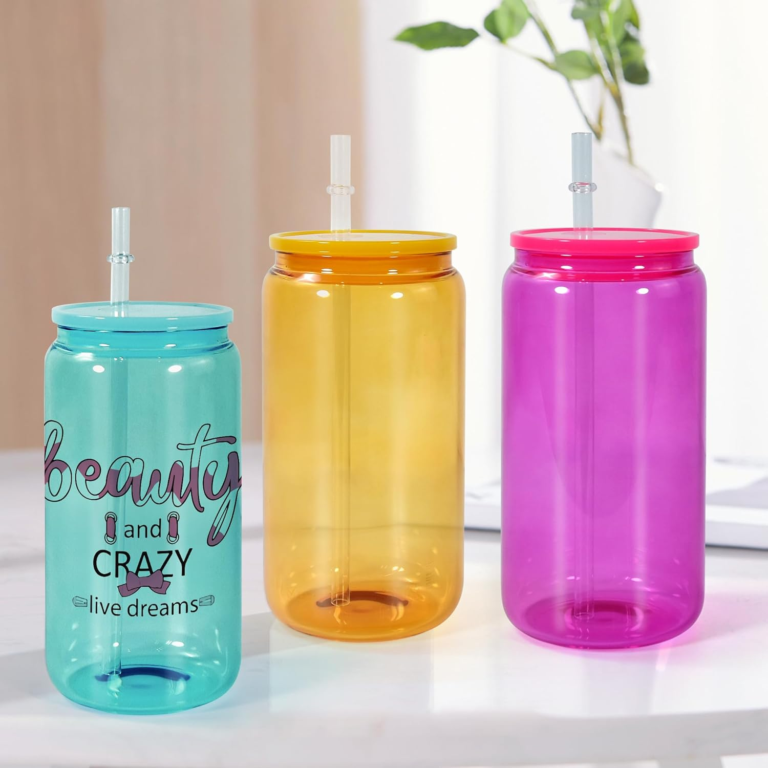 16oz-colored-beer-glass-can-sublimation-blank-drinking-glasses-with-plastic-lid-display-2